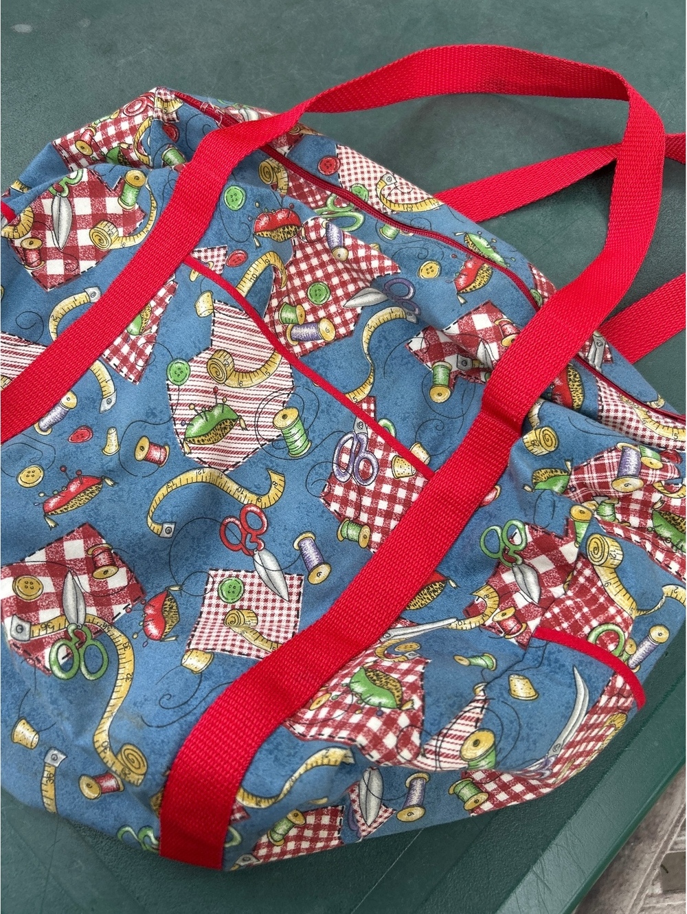Homemade sewing bag